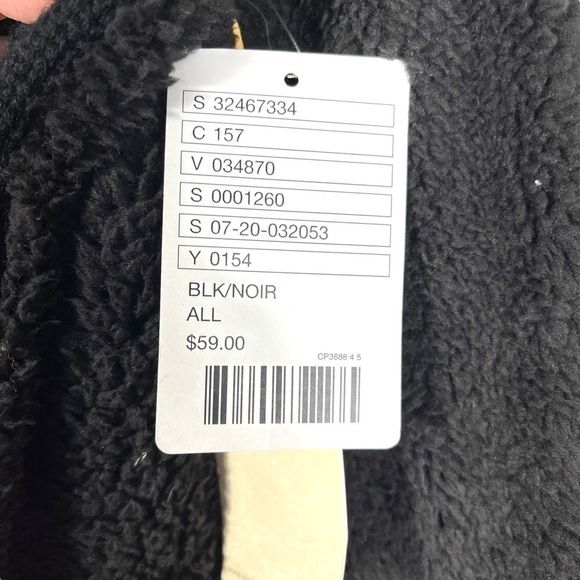 4 for $40 SALE! Bickley + Mitchell Fleece Cable Knit Unisex Scarf, Black, OS - Picture 4 of 9